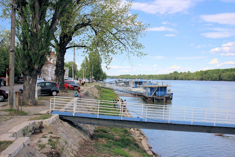 An der Uferpromenade an der Donau in Brăila