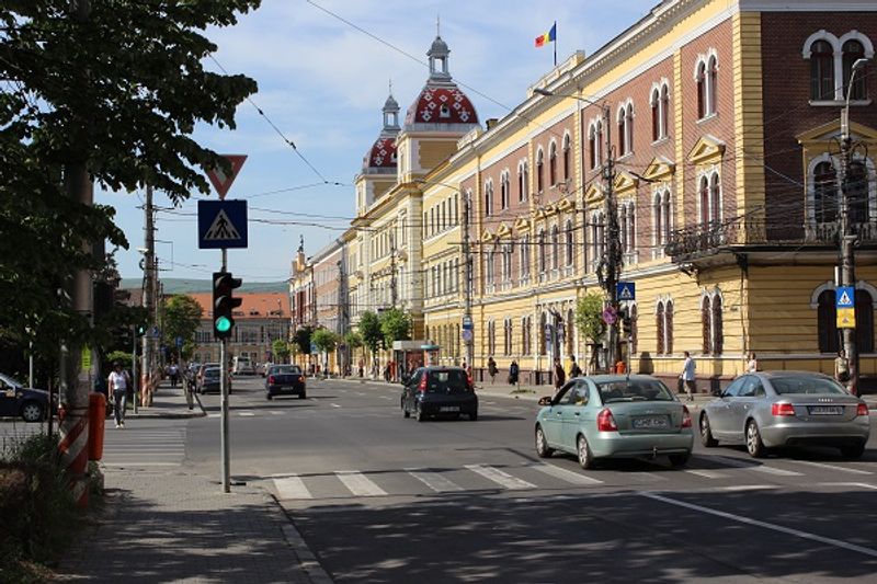 Im Zentrum von von Cluj Napoca (Klausenburg)