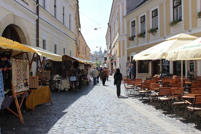 Im Zentrium vom Cluj Napoca (Klausenburg) 