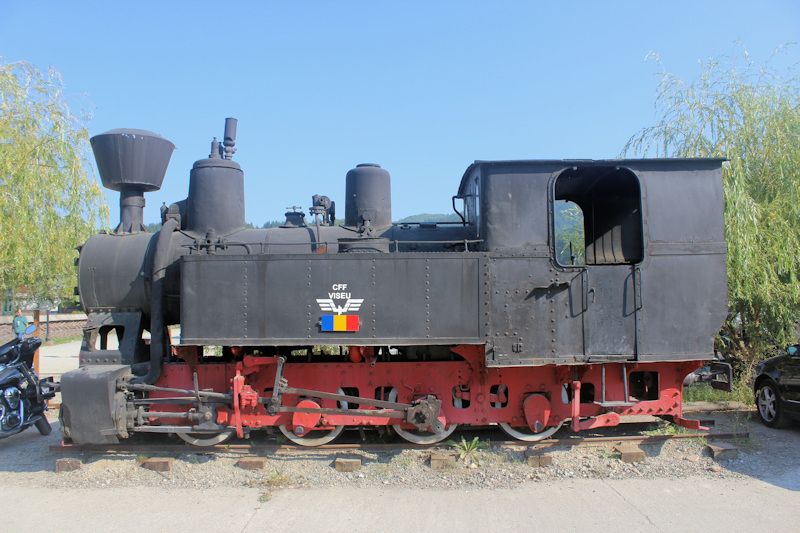 Alte Lok der Wassertalbahn (Mocănița) in Viseu de Sus